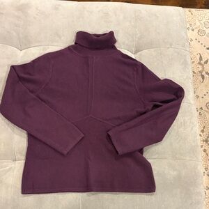Alfani Women's Plum Turtleneck cashmere sweater